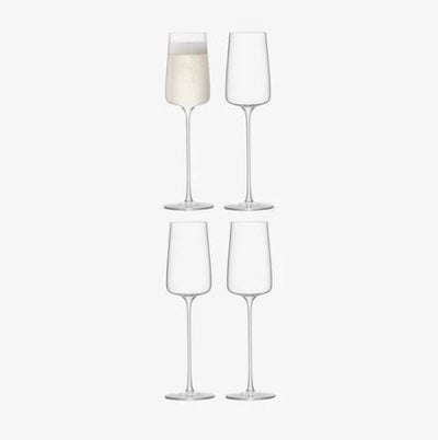 Metropolitan Champagne Flutes 230ml, Set of 4