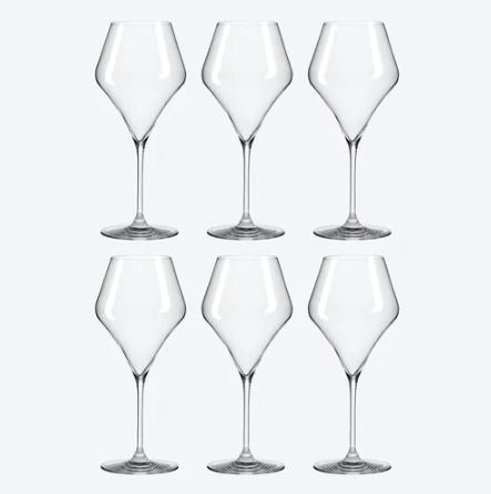 Aram Red Wine Glasses 500ml, Set of 6