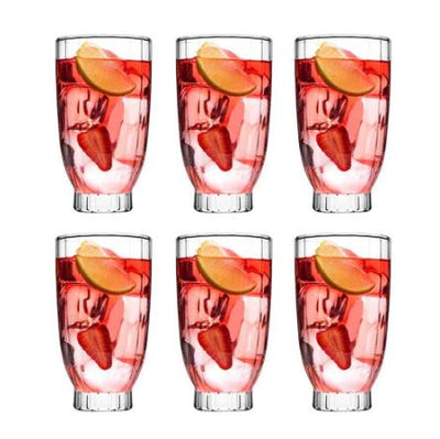 Amore Long Drink Tumblers 410ml, Set of 6