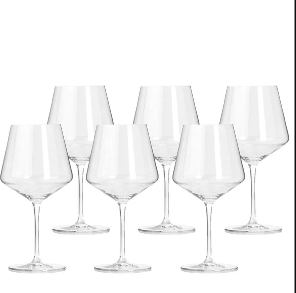 Puccini Burgundy Glasses 730ml, Set of 6