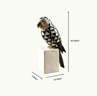 Cockatoo Symphony: Geometric Resin Beauty