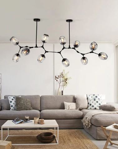 Molecular Glass Bubble Chandelier