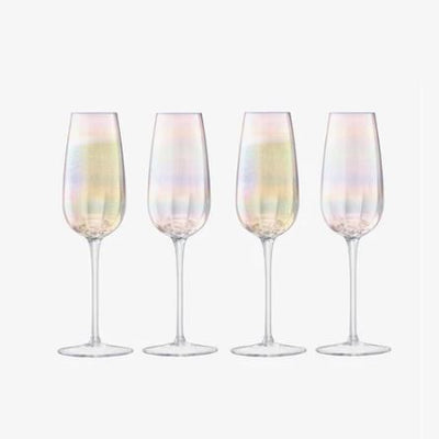 Pearl Champagne Flutes 250ml, Set of 4