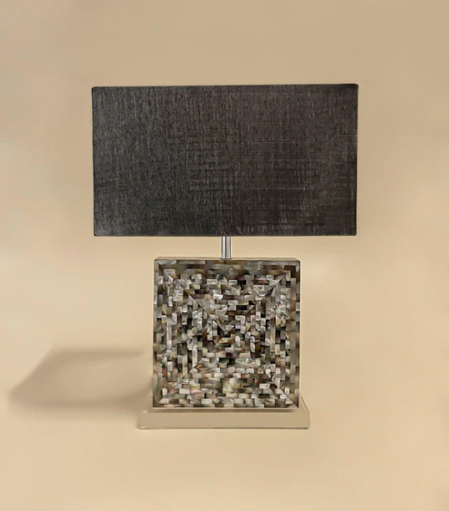 MOP lamp with shade Black