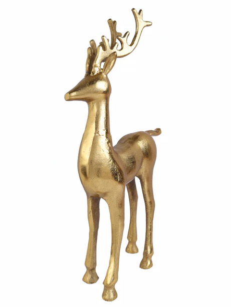 Rosso Gold Stag Sculpture