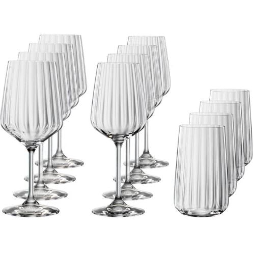 LifeStyle CRYSTAL GLASS - SET OF 12 - MADE IN GERMANY