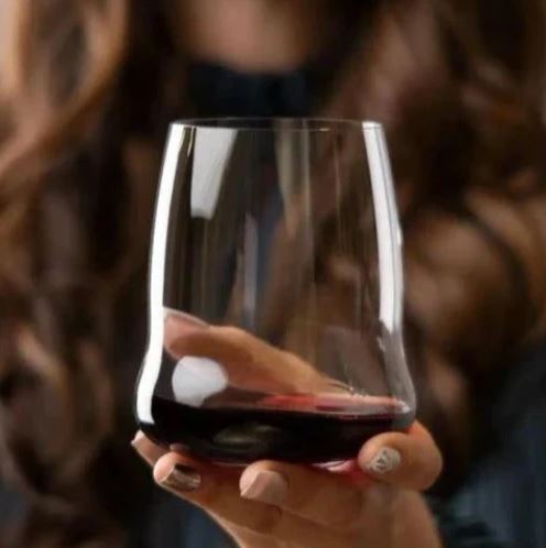 Riedel Stemless Wings Pinot Noir CRYSTAL GLASS - SET OF 2 - MADE IN GERMANY