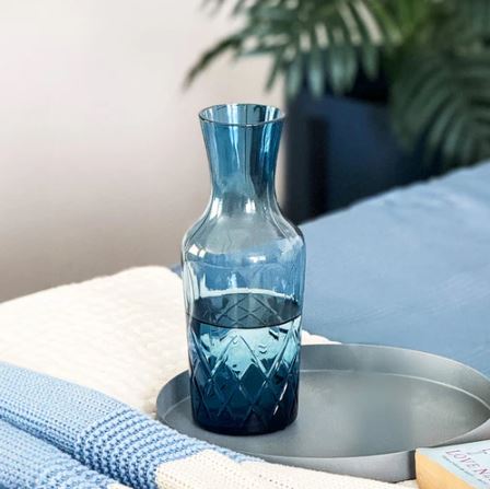 Sorrento Water Carafe 1L - Blue