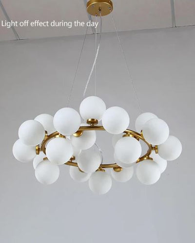 Aries Shiny Nickel Chandelier - 25 Light