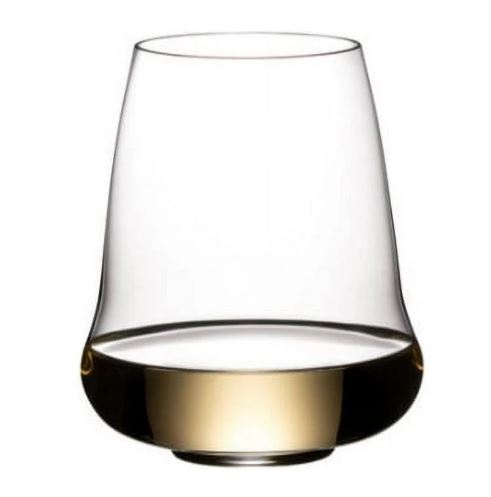 Riedel Stemless Wings Riesling/Champagne CRYSTAL GLASS - SET OF 2 - MADE IN GERMANY