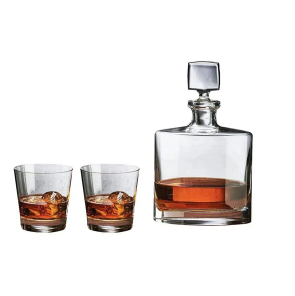 Square & Rocks 3-piece Whiskey Set