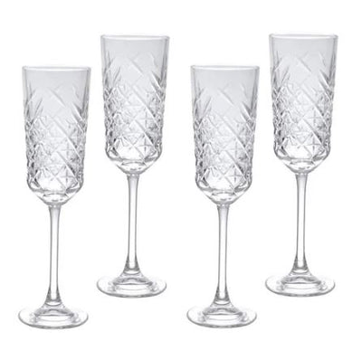 Timeless Champagne Glasses 175ml, Set of 4