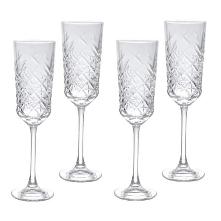 Timeless Champagne Glasses 175ml, Set of 4