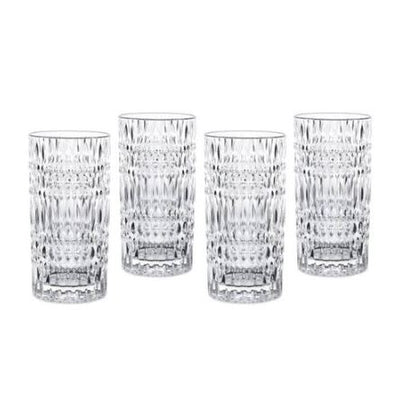 Ethno Long Drink Tumblers 435ml, Set of 4