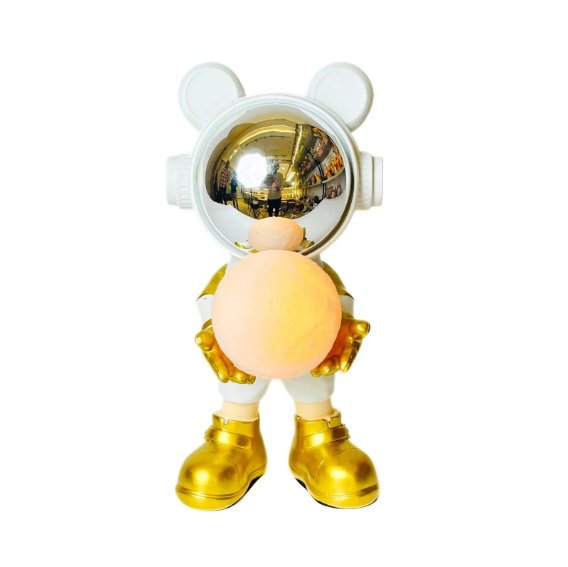 Opulent Astronaut Light Ball Showpiece