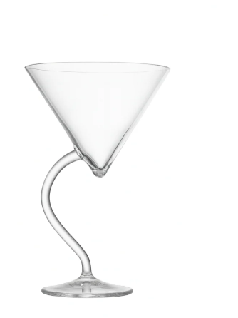 handcrafted martini glass - set of 2