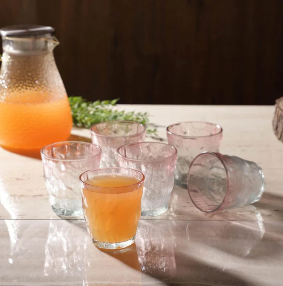 Pink Glacier Frosted Glass - 260 ml
