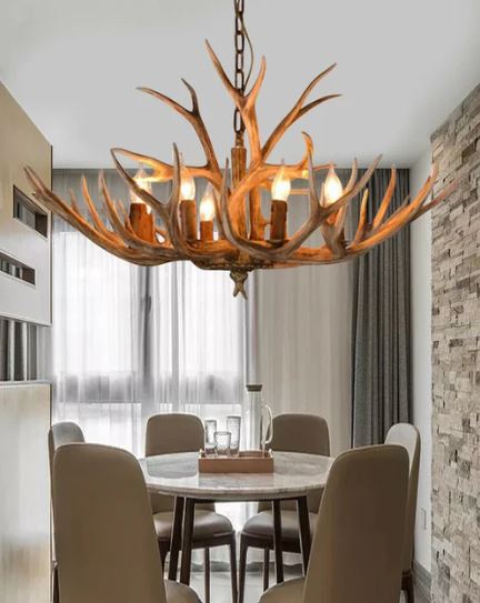 The Antler 6 - Light Geometric Chandelier