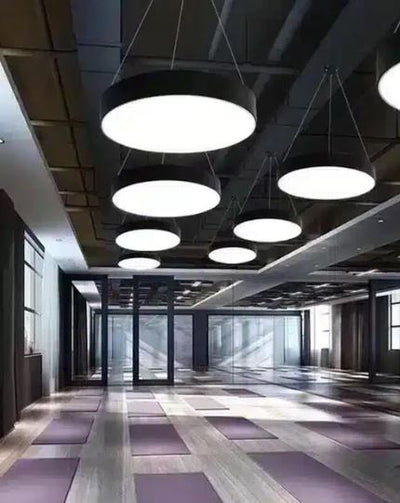 Round LED Drum Pendant Light