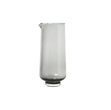 Flow Water Carafe 1100ml- Smoke