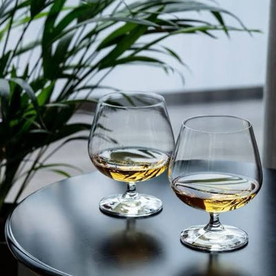 Cognac Crystal Glass - Set Of 6