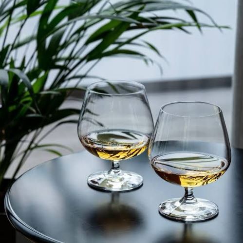 Cognac Crystal Glass - Set Of 6