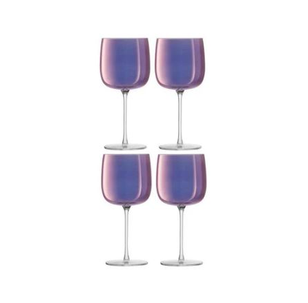 Aurora Wine Glasses 450ml, Set of 4 - Polar Violet