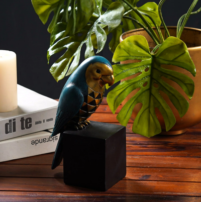 Cockatoo Symphony: Geometric Resin Beauty