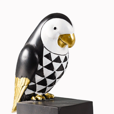 Cockatoo Symphony: Geometric Resin Beauty