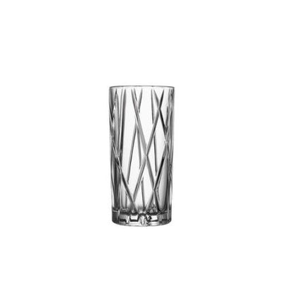 Modern Long Drink Glasses 370ml, Set of 6