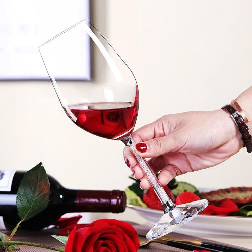 Swarovski Stem Crystal Wine Glass - Set of 2