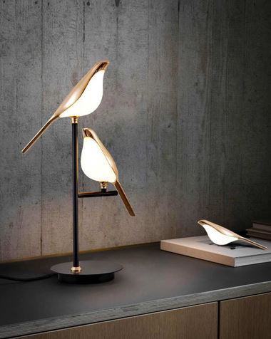 Aves 2-Bird Ambient Desk Lamp