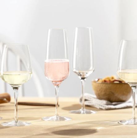 Champagne Glasses 240ml, Set of 6
