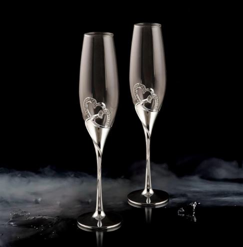 LOVE CHAMPAGNE FLUTE GIFT - SET OF 2