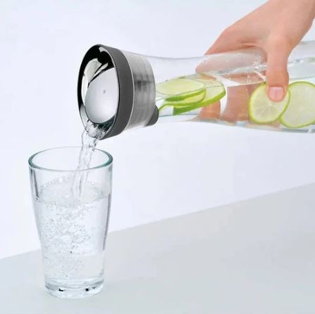 Ciao Water Carafe With Weighted Lid 1100ml