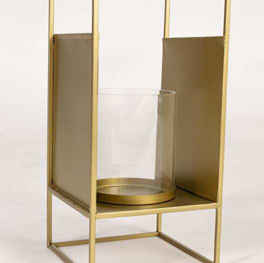 Firefly Metal Candle Lantern - Gold