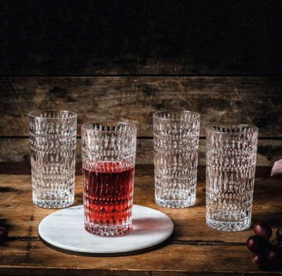 Ethno Long Drink Tumblers 435ml, Set of 4