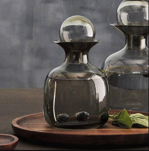 Sarabi Glass Water Carafe 750ml - Grey