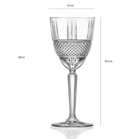 Brillante Red Wine Glasses 290ml, Set of 6