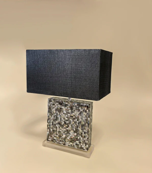 MOP lamp with shade Black