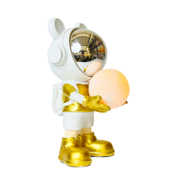 Opulent Astronaut Light Ball Showpiece