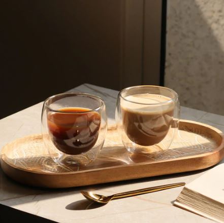 Brew Double Wall Glasses, Set of 2 - Small