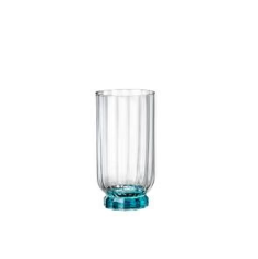 made in italy - florian tall crystal glass - set of 2