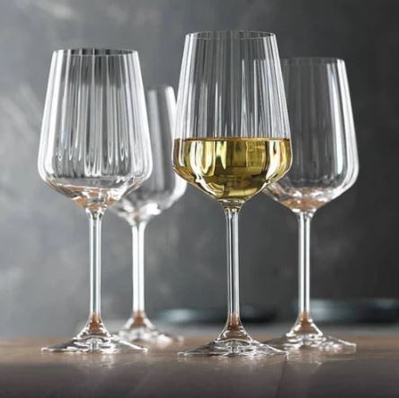 Lifestyle White Wine Glasses 440ml, Set of 4