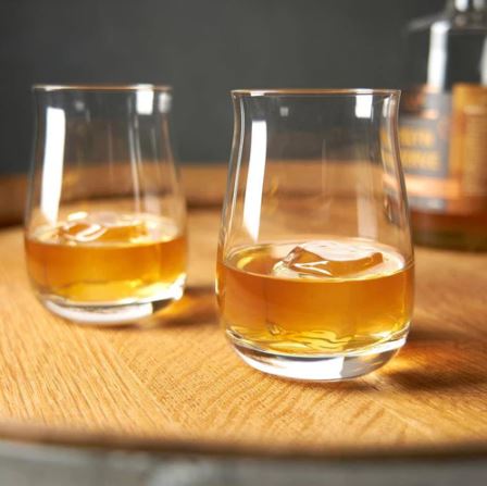 Single Barrel Whiskey Glasses 380ml, Set of 2