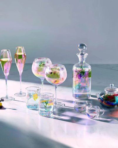 Iridescent Cocktail Gin Glass