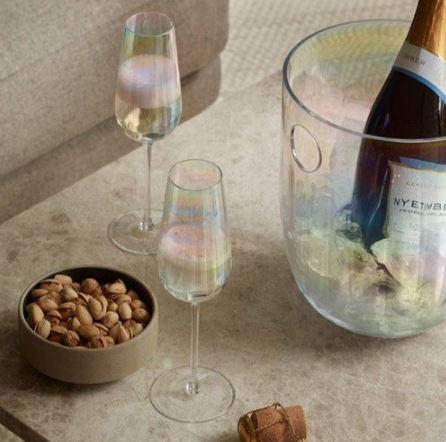 Pearl Champagne Flutes 250ml, Set of 4