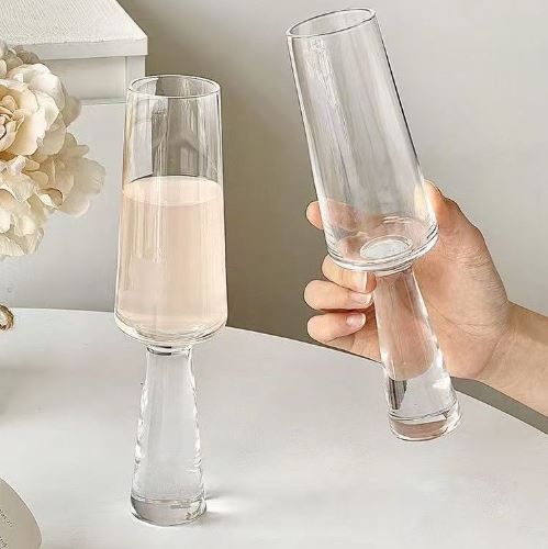 Crystal Luxe Champagne Flute Glass - Set Of 6