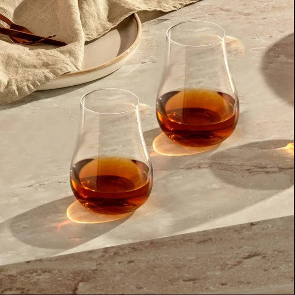 Vintage Whiskey Tumblers 330ml, Set of 4