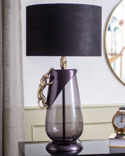'Abstract Panther' Table Lamp